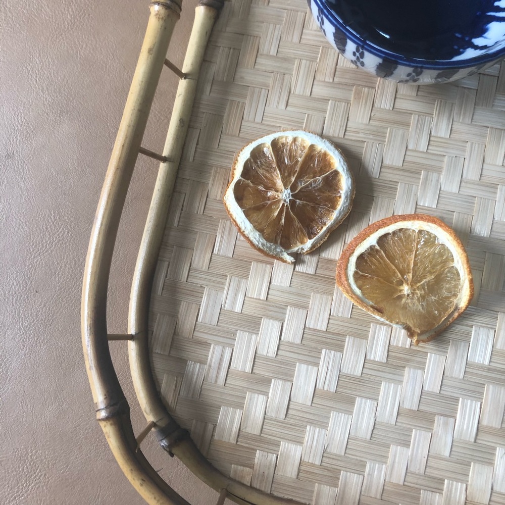 Boho Vintage rattan tray - Picture 2 of 5